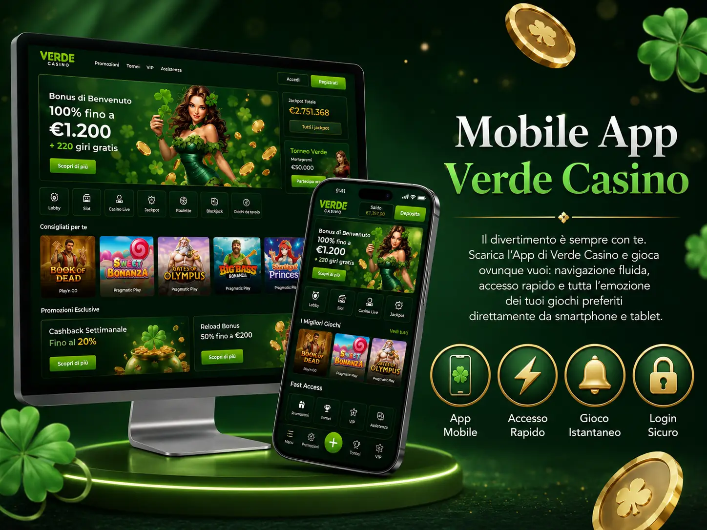 Verde Casino App e Accesso Mobile